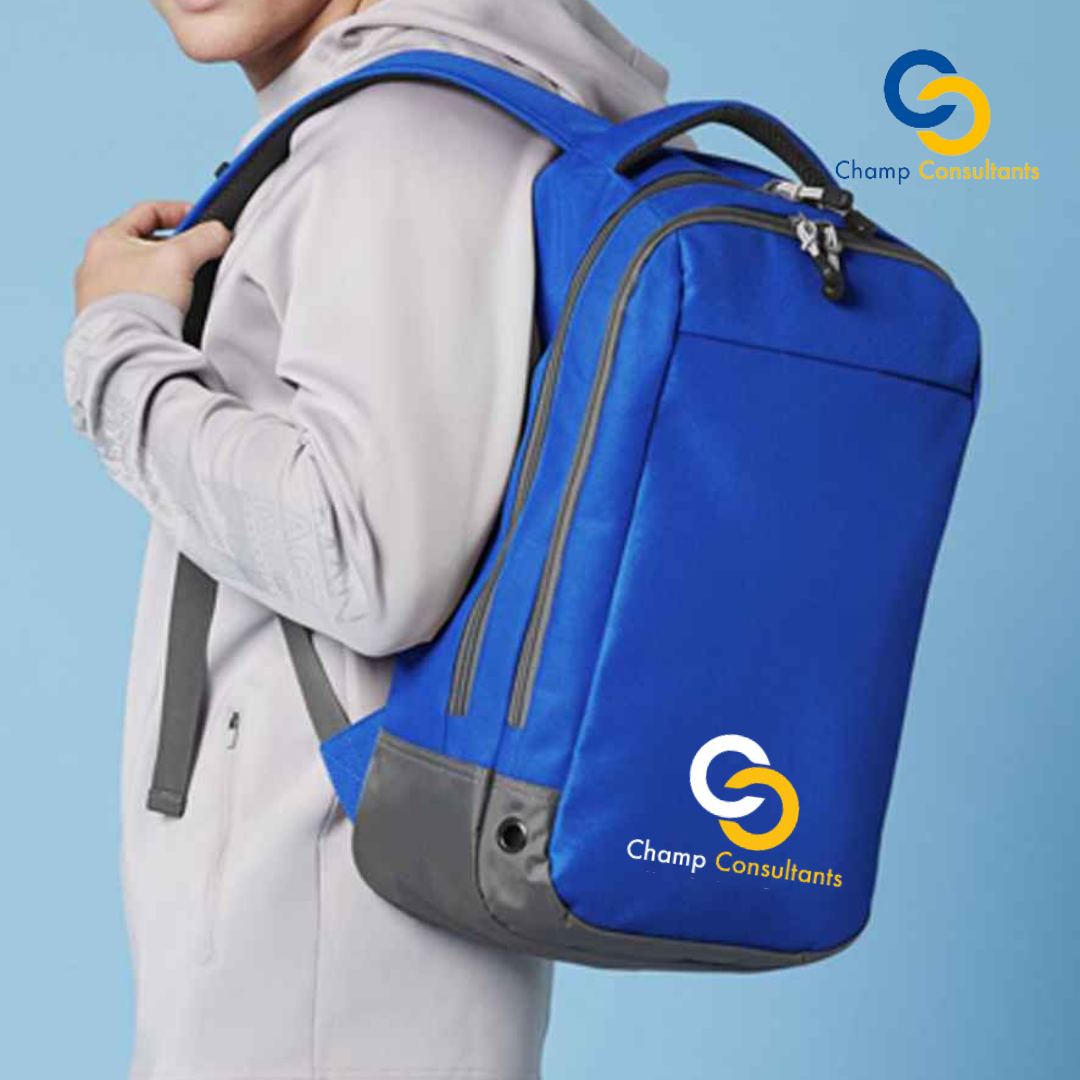 Blue Athleisure Backpack - Champ Consultants