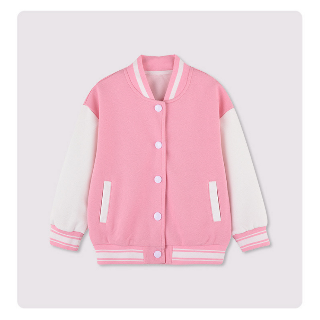 American Style Varsity Jacket - Pink