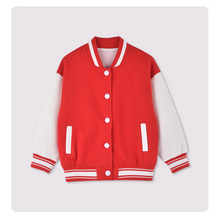 Load image into Gallery viewer, American Style Varsity Jacket - Red
