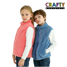 Load image into Gallery viewer, Fluffy Gilet Body Warmer - Blue
