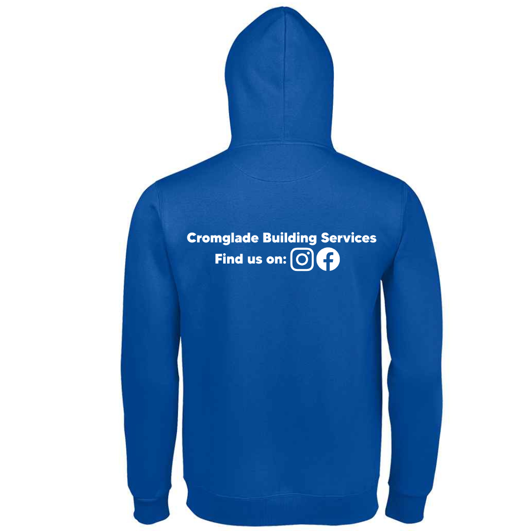 Blue Hoodie - Cromglade Building Services