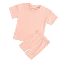 Load image into Gallery viewer, Kids Tales Women&#39;s Mama Cycling Shorts Sets -  Peach Pink
