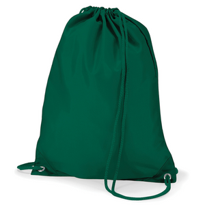 Blank Green Drawstring Bag Gymsac