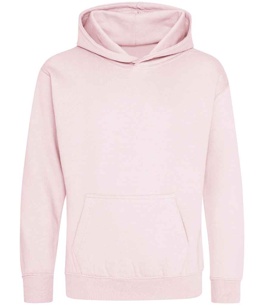 Kids Blank Cotton Hoodie Baby Pink