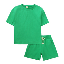 Load image into Gallery viewer, Kids Tales Shorts and Tee Set - Green
