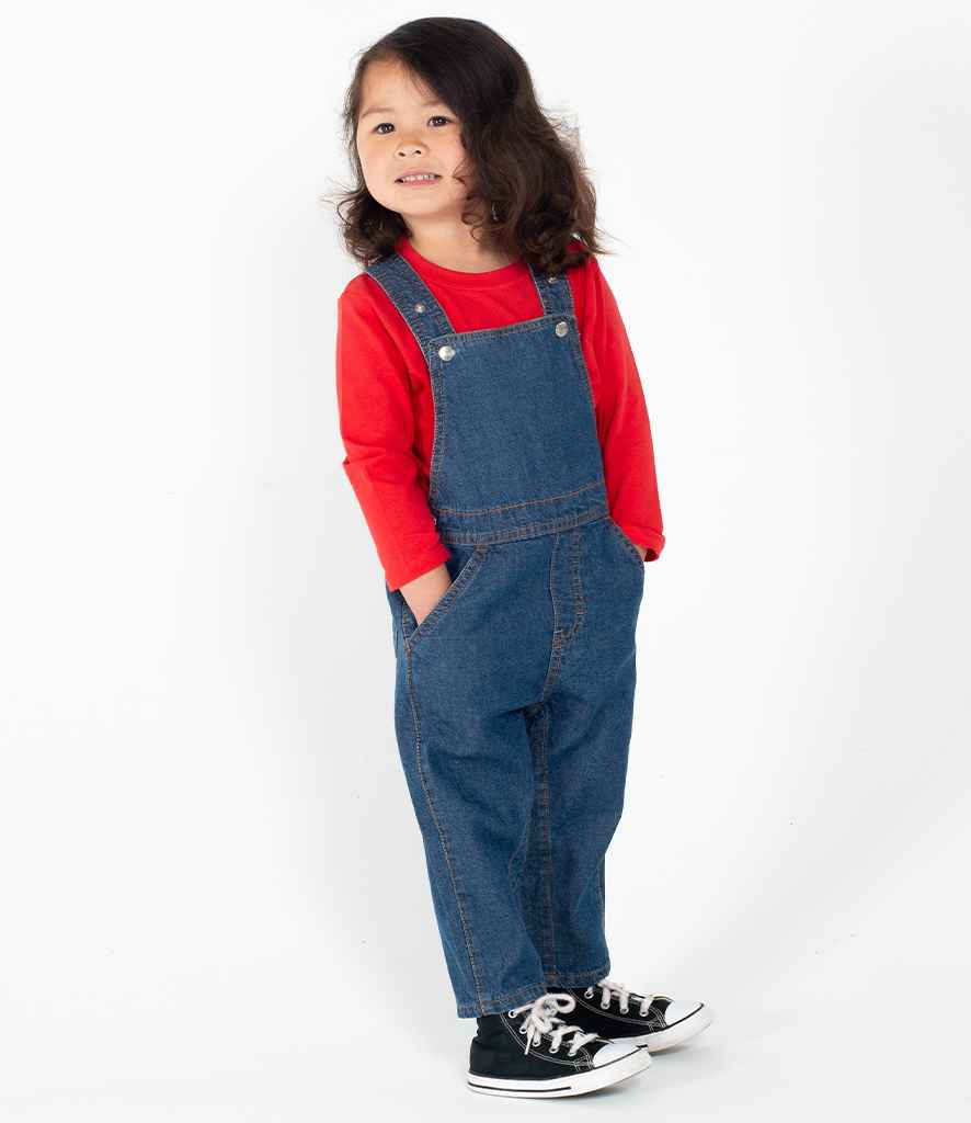 Organic Toddler/Baby Dungarees - Denim