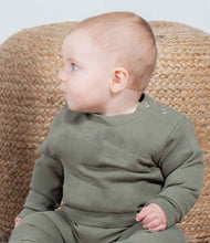 Load image into Gallery viewer, Baby/Toddler Sweater Sustainable Tracksuit - Khaki
