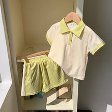 Load image into Gallery viewer, Supersoft Polo &amp; Shorts Sets - Lemon
