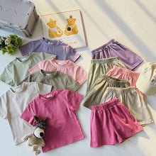 Load image into Gallery viewer, Supersoft Shorts &amp; Tee Sets - Beige
