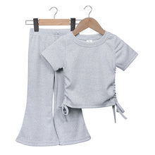 Load image into Gallery viewer, Drawstring Flare Set - Grey
