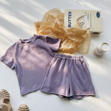 Load image into Gallery viewer, Supersoft Shorts &amp; Tee Sets - Lilac
