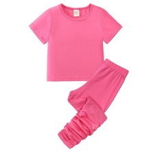 Load image into Gallery viewer, Kids Tales Slim Fit Loungewear - Bubblegum Pink

