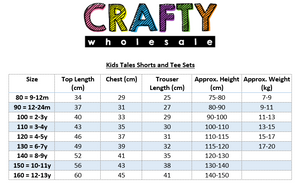 Kids Tales Shorts and Tee Set - Ice Blue