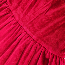 Load image into Gallery viewer, Girls Plush Velvet Dress - Violet
