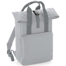Load image into Gallery viewer, Twin Handle Roll-Top Backpack - Light Grey
