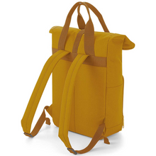 Load image into Gallery viewer, Twin Handle Roll-Top Backpack - Mustard
