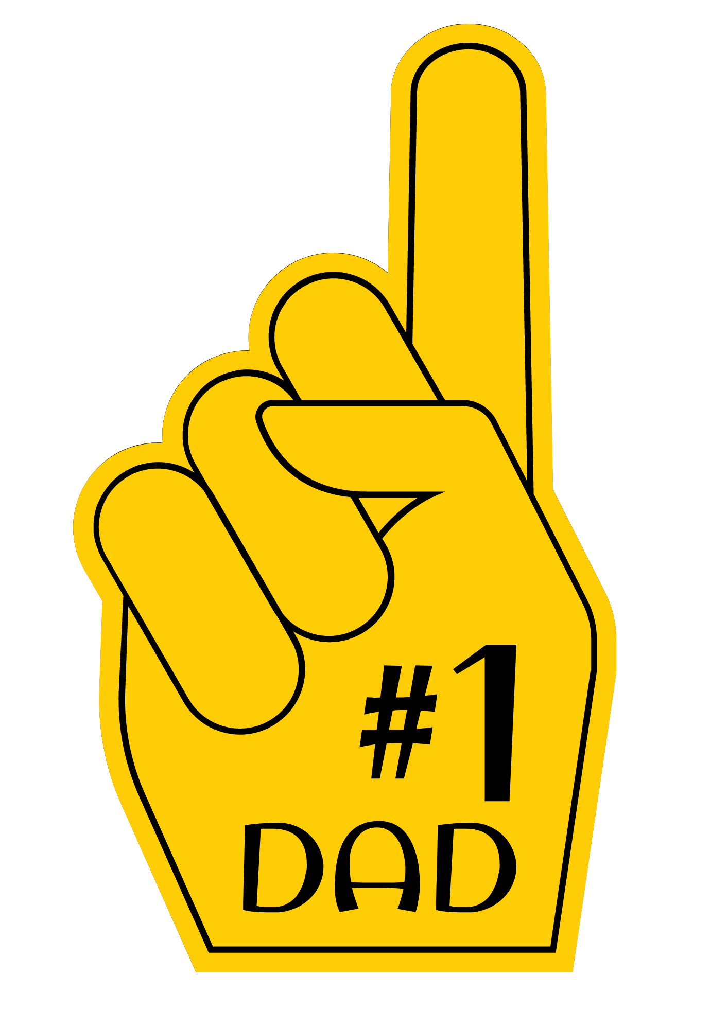 #1 Dad Sublimation Print