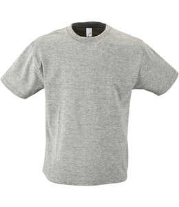 Kids Plain T-Shirt - Grey Marl