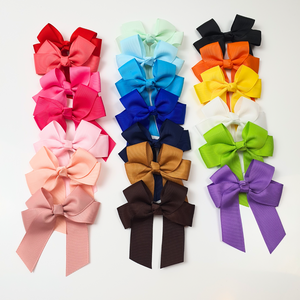 Children's Blank Hair Bow - Coral