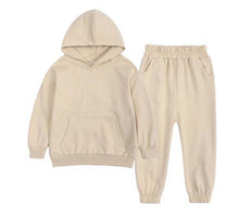 Load image into Gallery viewer, Regular Cotton Hooded Tracksuit - Beige

