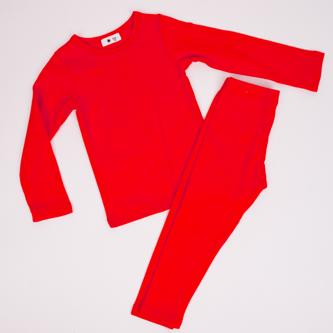 Supersoft Slim Fit Loungeset - Red