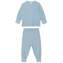 Load image into Gallery viewer, Plain Cotton Baby/Toddler Pyjamas - Dusty Blue
