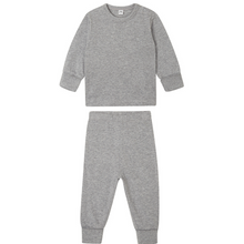 Load image into Gallery viewer, Plain Cotton Baby/Toddler Pyjamas - Heather Grey
