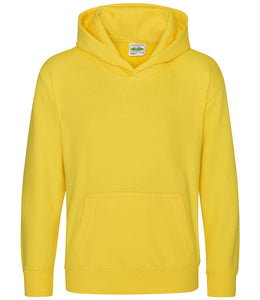 Kids Blank Cotton Hoodie - Trending Yellow