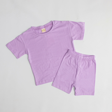 Load image into Gallery viewer, Kids Tales Children&#39;s Cycling Shorts Set -  Lilac
