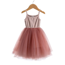 Load image into Gallery viewer, Strappy Tulle Tutu Dress - Nude/Dusty Pink
