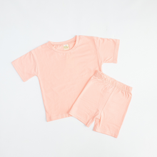 Load image into Gallery viewer, Kids Tales Children&#39;s Cycling Shorts Set -  Peach Pink

