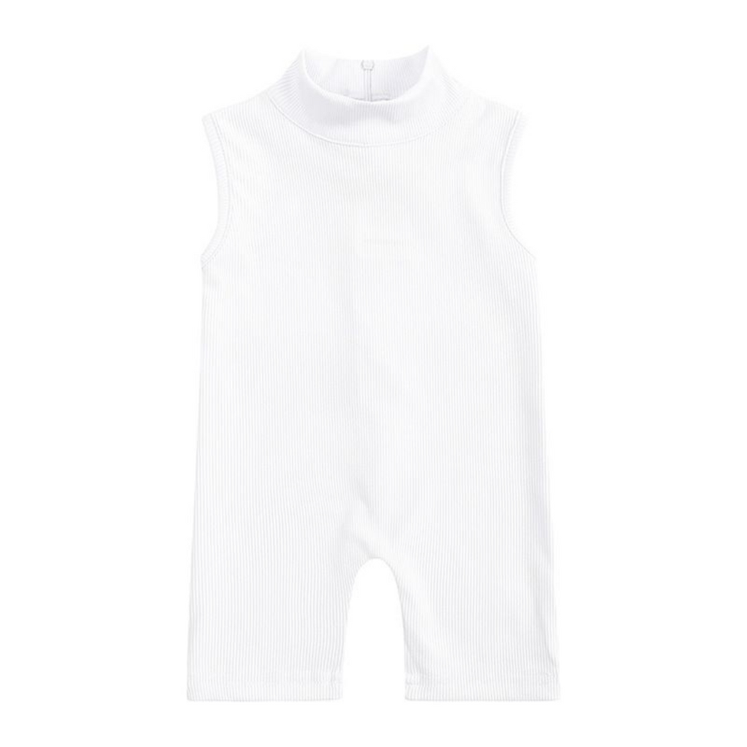 Kids Tales Girl's Playsuit -  White