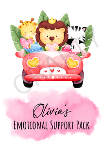 Customised Emotional Support Pack Animal Car Design Sublimation Print