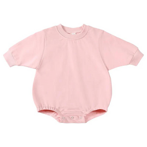 Baby Sweater Romper - Pink