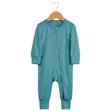 Load image into Gallery viewer, Kids Tales Baby Zipped Romper Sleepsuit - Teal

