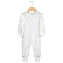 Load image into Gallery viewer, Kids Tales Baby Zipped Romper Sleepsuit - White

