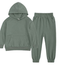 Load image into Gallery viewer, Regular Cotton Hooded Tracksuit - Khaki
