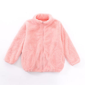 Floofy Fleece Jacket - Light Pink