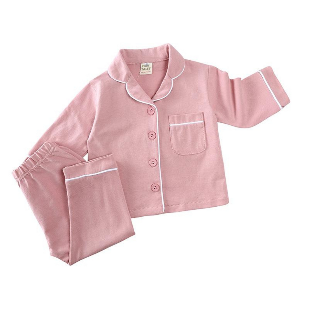 Kids Tales Traditional Two-Piece Pyjamas - Pink