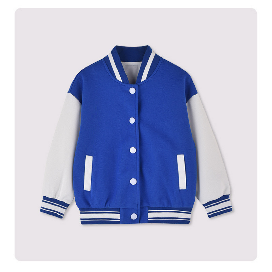 American Style High School Jacket - Blue