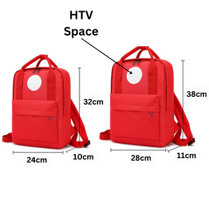 HTV Suitable Backpack - Red Mini
