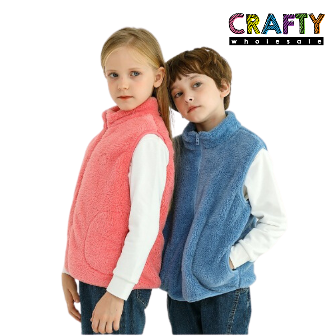 Fluffy Gilet Body Warmer Grey