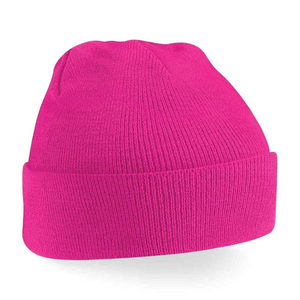 Kids Plain Beanie Hat - Pink