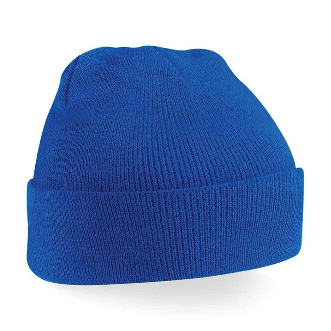 Kids Plain Beanie Hat - Royal Blue