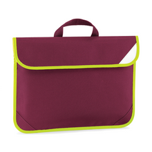 Load image into Gallery viewer, Burgundy Enhanced Visibility Book Bag
