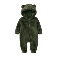 Load image into Gallery viewer, Fluffy Bear Baby Onesie - Khaki
