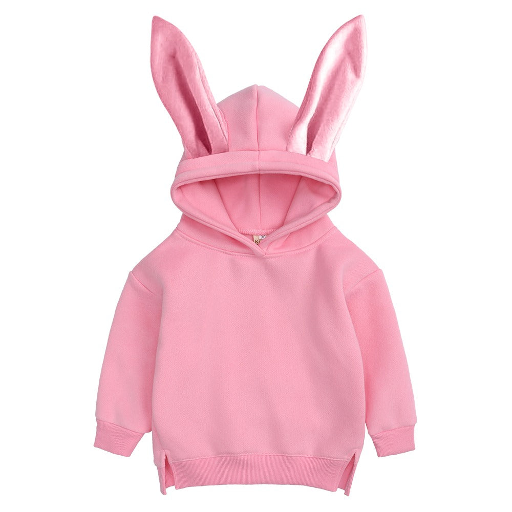 Cotton Bunny Hoodie - Pink