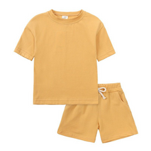 Load image into Gallery viewer, Kids Tales Shorts and Tee Set - Sand

