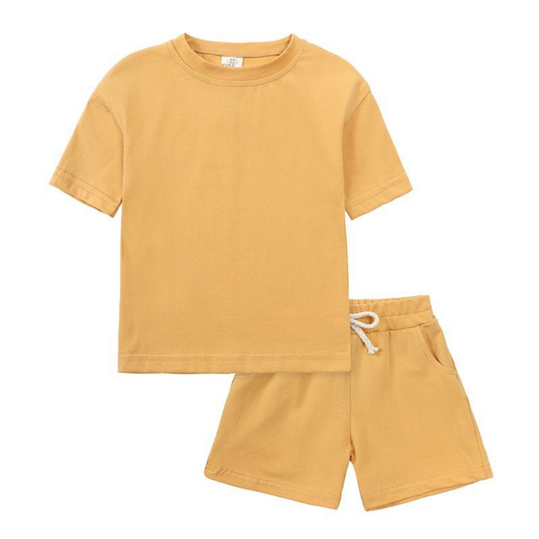 Kids Tales Shorts and Tee Set - Sand
