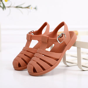 Pastel Jelly Sandals - Coral